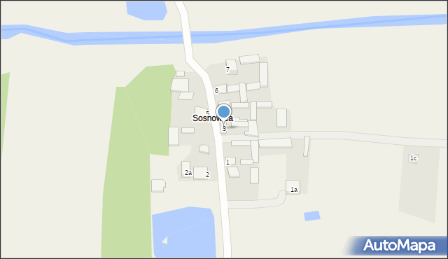 Sosnowica, Sosnowica, 3, mapa Sosnowica