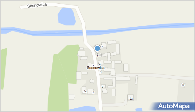 Sosnowica, Sosnowica, 6, mapa Sosnowica