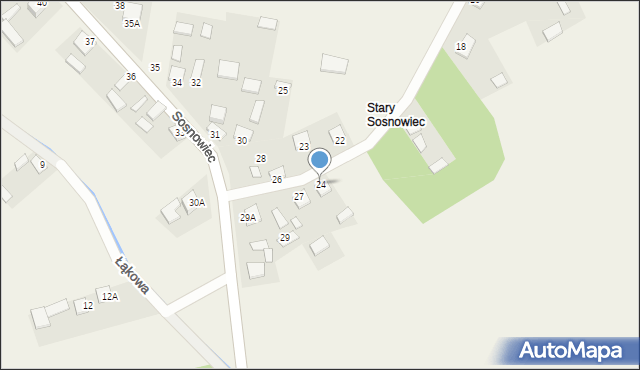 Sosnowiec, Sosnowiec, 24, mapa Sosnowca