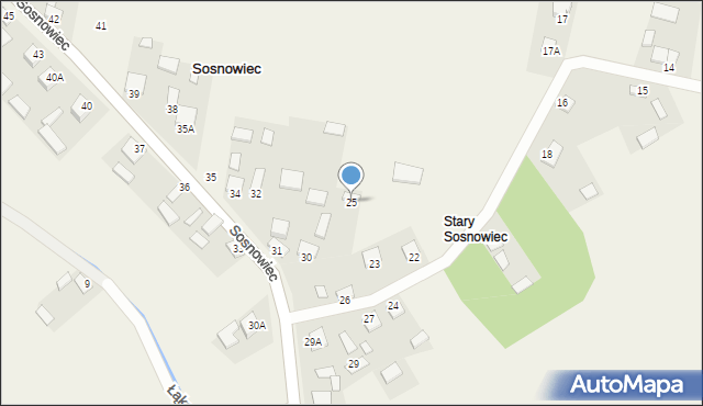 Sosnowiec, Sosnowiec, 25, mapa Sosnowca