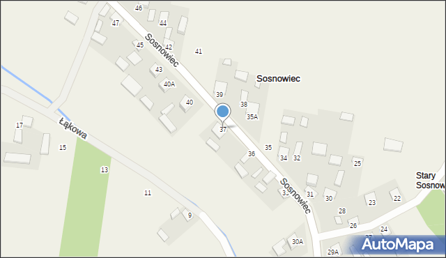 Sosnowiec, Sosnowiec, 37, mapa Sosnowca