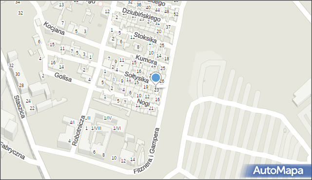 Sosnowiec, Sołtysika Antoniego, 23, mapa Sosnowca