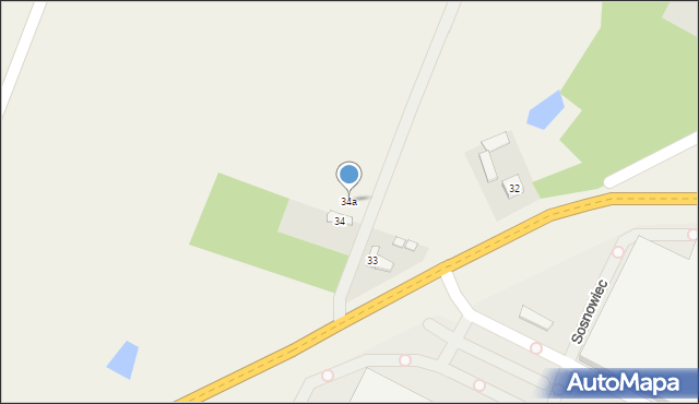Sosnowiec, Sosnowiec, 34a, mapa Sosnowca