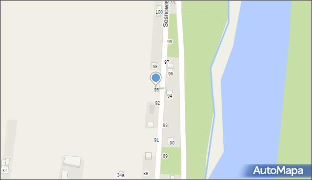 Sosnowiec-Pieńki, Sosnowiec-Pieńki, 95, mapa Sosnowiec-Pieńki