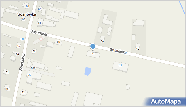 Sosnówka, Sosnówka, 61, mapa Sosnówka