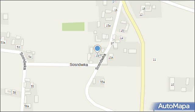 Sosnówka, Sosnówka, 13, mapa Sosnówka
