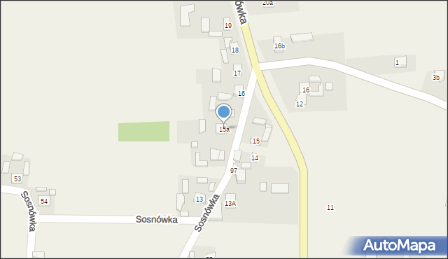 Sosnówka, Sosnówka, 15a, mapa Sosnówka