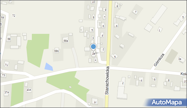 Sosnówka, Sosnówka, 1a, mapa Sosnówka