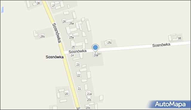 Sosnówka, Sosnówka, 24a, mapa Sosnówka