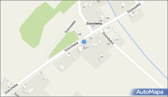 Sosnówka, Sosnówka, 15b, mapa Sosnówka