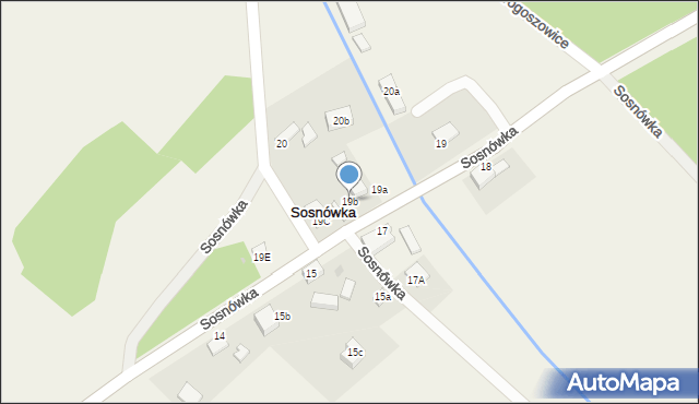 Sosnówka, Sosnówka, 19b, mapa Sosnówka