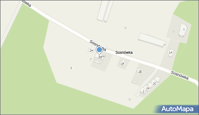 Sosnówka, Sosnówka, 2G, mapa Sosnówka