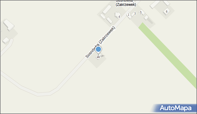 Sosnówka (Zakrzewek), Sosnówka (Zakrzewek), 4a, mapa Sosnówka (Zakrzewek)