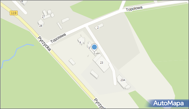 Sosnówko, Sosnówko, 3a, mapa Sosnówko