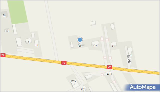 Soszyce, Soszyce, 1b, mapa Soszyce