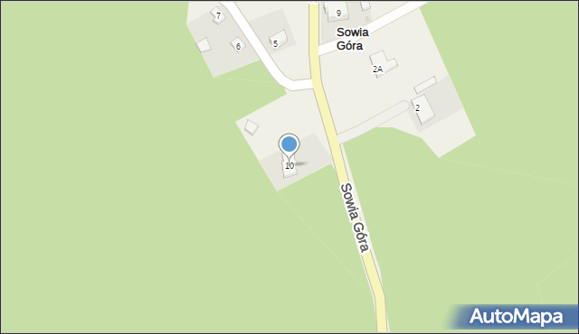 Sowia Góra, Sowia Góra, 10, mapa Sowia Góra