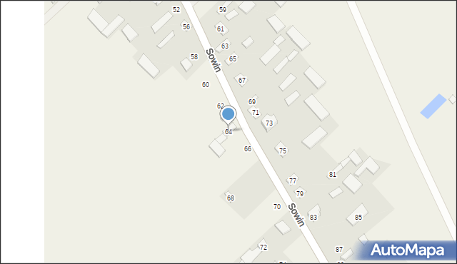 Sowin, Sowin, 64, mapa Sowin