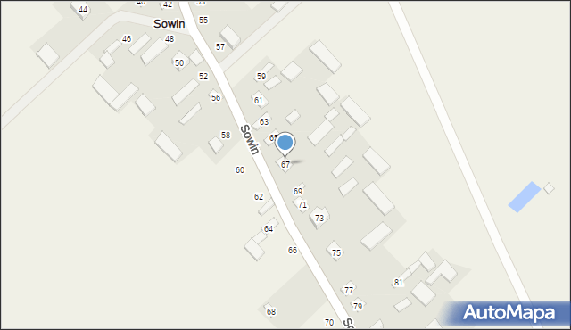 Sowin, Sowin, 67, mapa Sowin