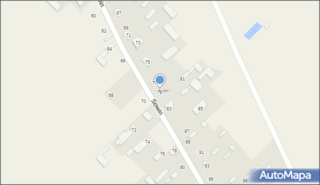 Sowin, Sowin, 79, mapa Sowin