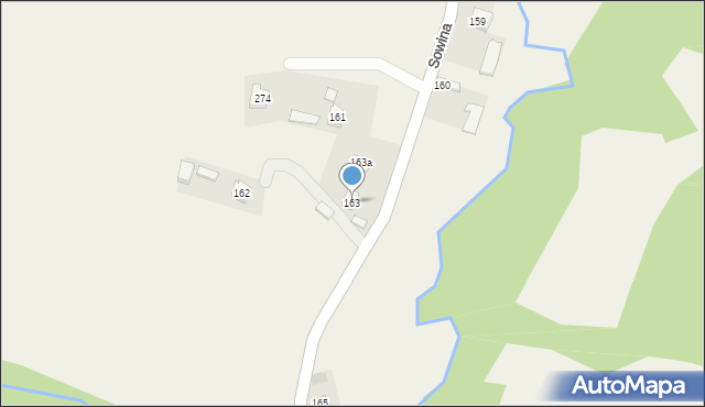 Sowina, Sowina, 163, mapa Sowina