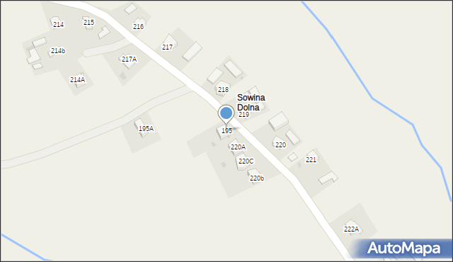 Sowina, Sowina, 195, mapa Sowina