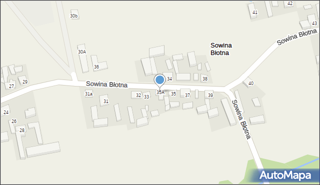 Sowina Błotna, Sowina Błotna, 35A, mapa Sowina Błotna