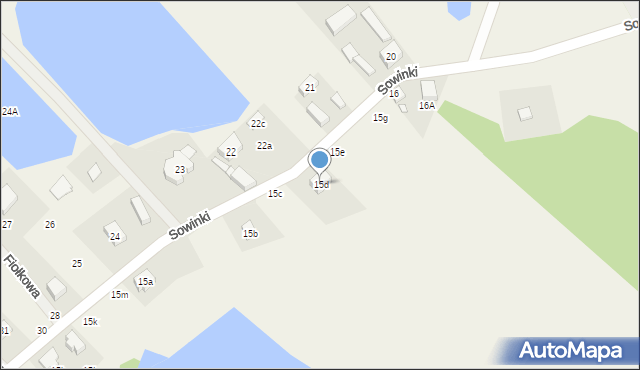 Sowinki, Sowinki, 15d, mapa Sowinki