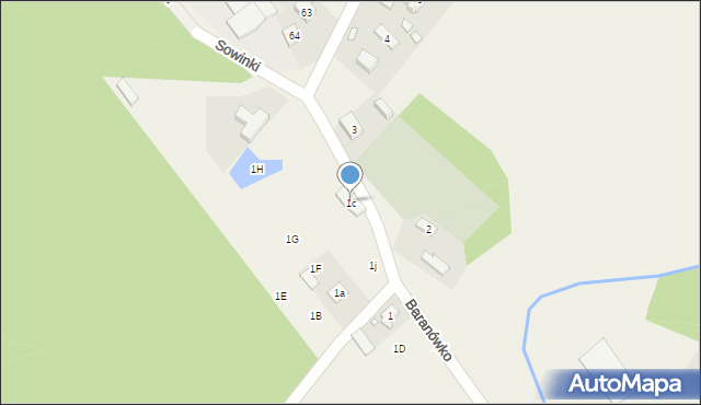Sowinki, Sowinki, 1c, mapa Sowinki