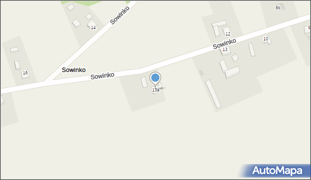 Sowinko, Sowinko, 13a, mapa Sowinko