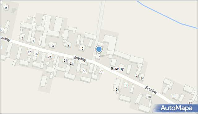Sowiny, Sowiny, 7, mapa Sowiny