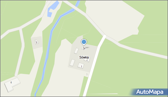 Sówka, Sówka, 2a, mapa Sówka