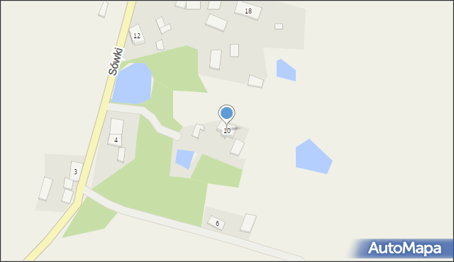 Sówki, Sówki, 10, mapa Sówki