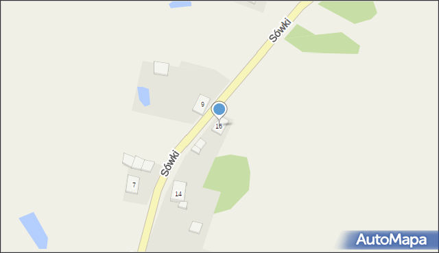 Sówki, Sówki, 16, mapa Sówki