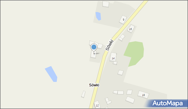 Sówki, Sówki, 7, mapa Sówki