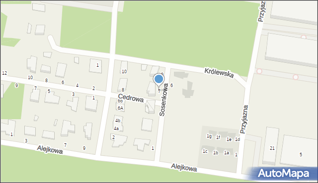 Sowlany, Sosenkowa, 7, mapa Sowlany