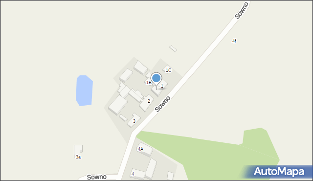 Sowno, Sowno, 1A, mapa Sowno