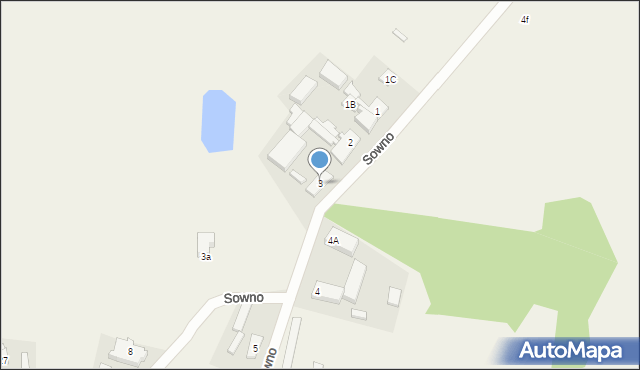 Sowno, Sowno, 3, mapa Sowno