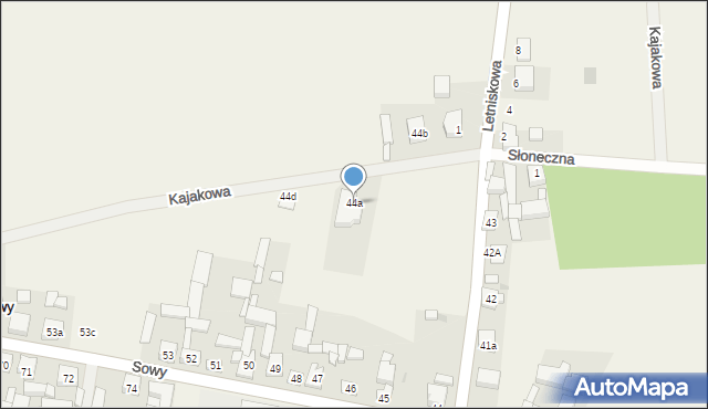 Sowy, Sowy, 44a, mapa Sowy