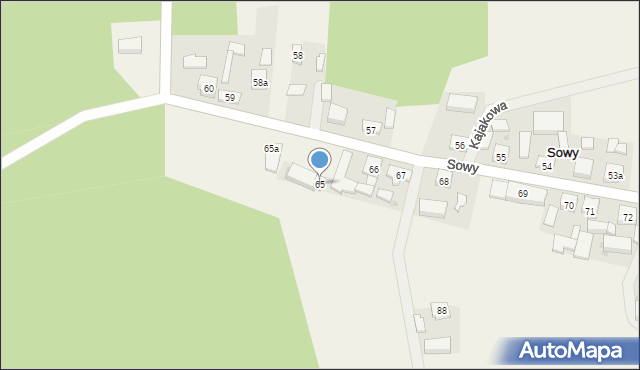 Sowy, Sowy, 65, mapa Sowy