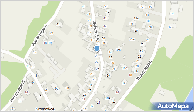 Sromowce Niżne, Sobczańska, 29, mapa Sromowce Niżne
