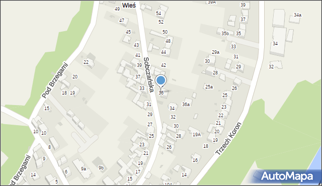 Sromowce Niżne, Sobczańska, 36, mapa Sromowce Niżne