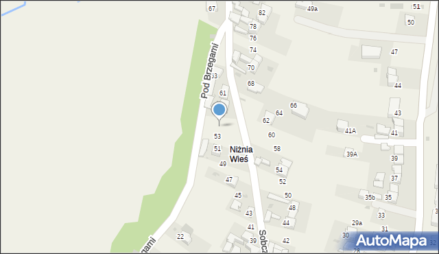 Sromowce Niżne, Sobczańska, 55, mapa Sromowce Niżne