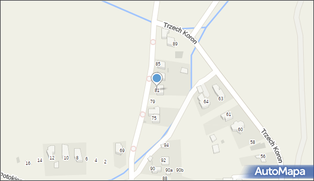 Sromowce Niżne, Sobczańska, 81, mapa Sromowce Niżne