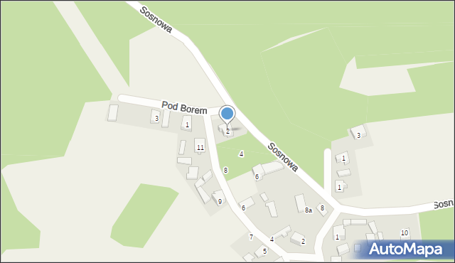 Śrubarnia, Sosnowa, 2, mapa Śrubarnia
