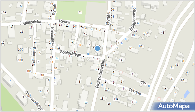 Stalowa Wola, Sobieskiego, 2, mapa Stalowa Wola