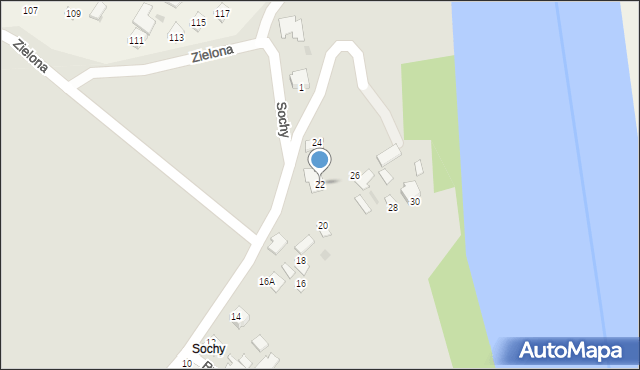 Stalowa Wola, Sochy, 22, mapa Stalowa Wola