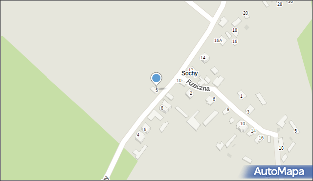 Stalowa Wola, Sochy, 5, mapa Stalowa Wola
