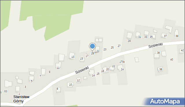 Stanisław Górny, Sosienki, 19, mapa Stanisław Górny