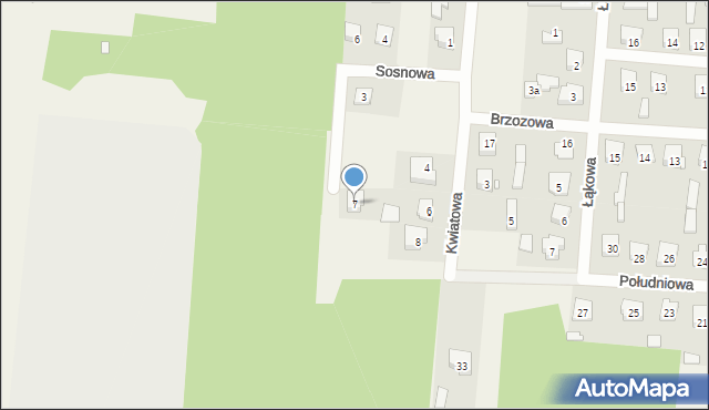 Stanisławów, Sosnowa, 7, mapa Stanisławów