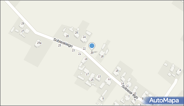 Staniszcze Wielkie, Sobieskiego, 20, mapa Staniszcze Wielkie